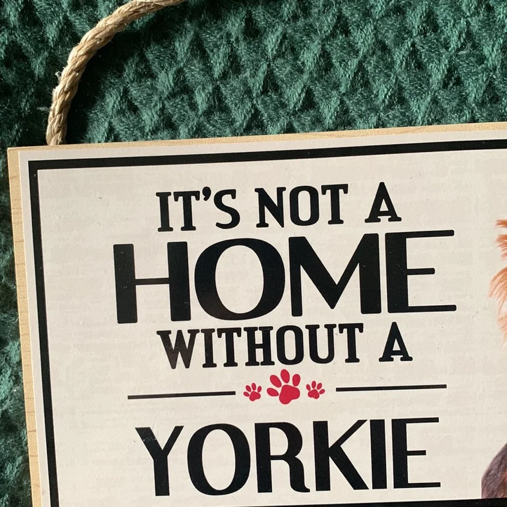 Yorkie door/wall decor